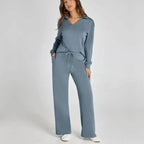 Petra Wide Leg Knit Lounge Set_1