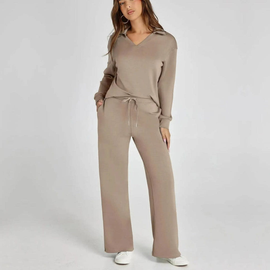 Petra Wide Leg Knit Lounge Set_3