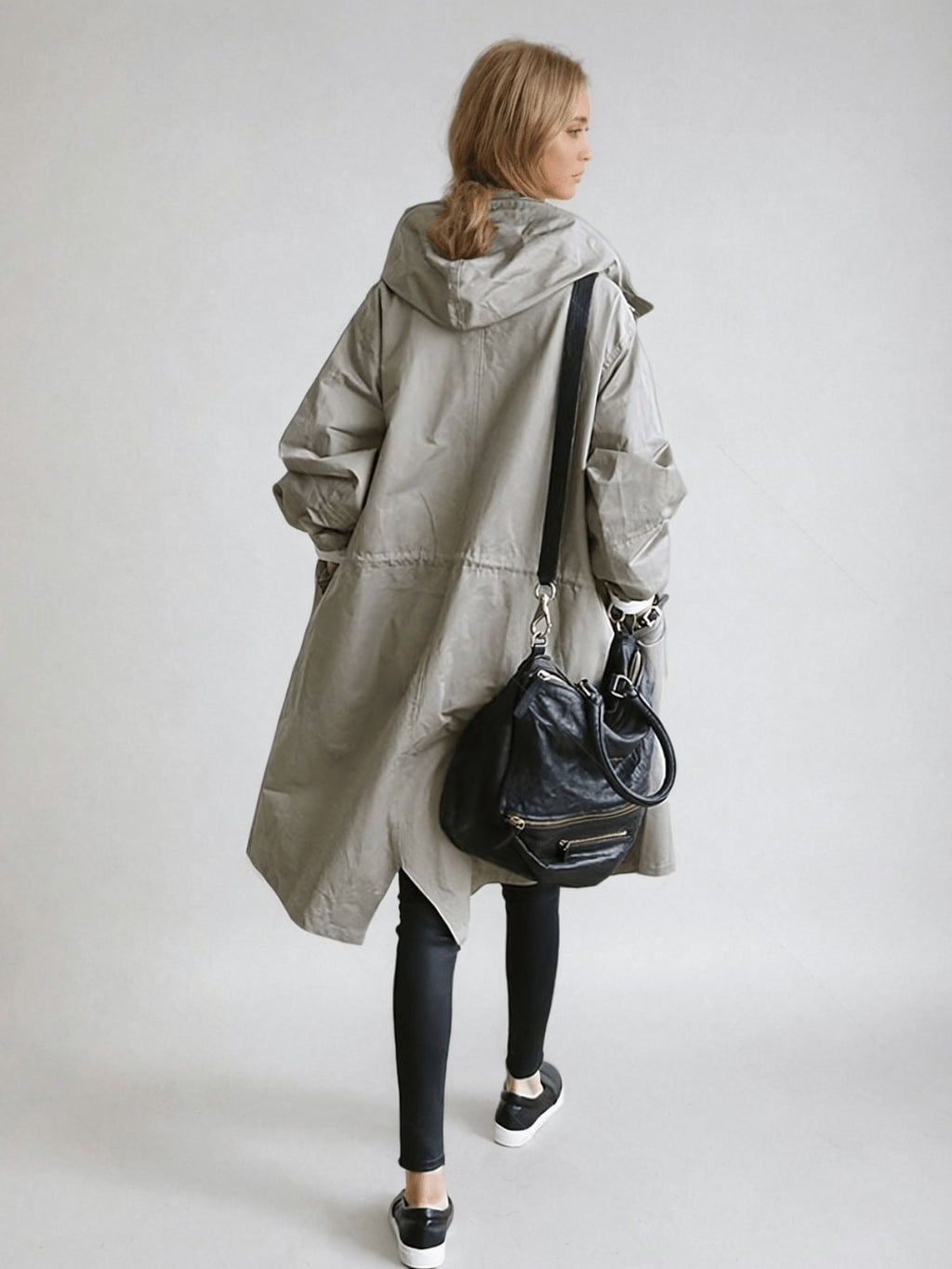 Sofie Water Resistant Hooded Trench Coat_4