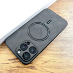 Deer Head Leather MagSafe iPhone Case