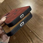 Deer Head Leather MagSafe iPhone Case