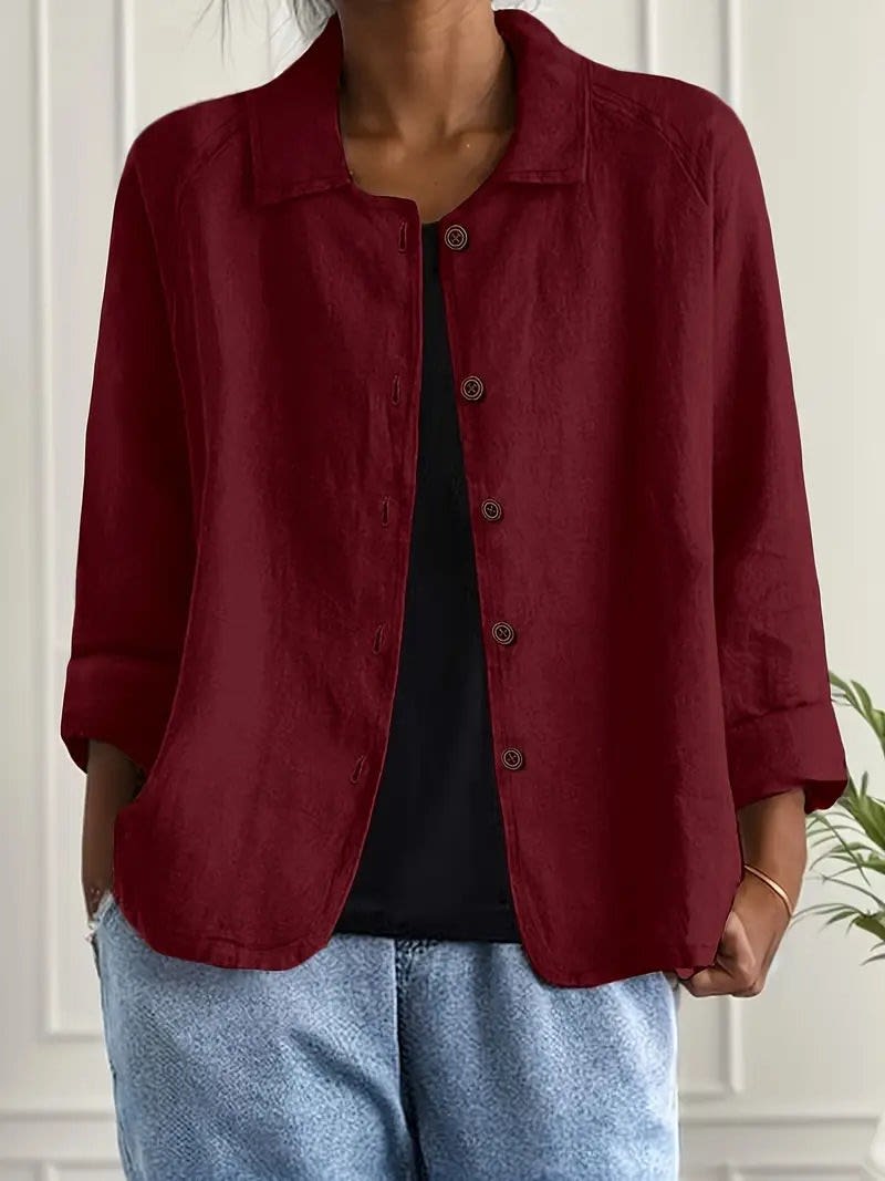 Mei Lightweight Button Front Shirt Jacket_10