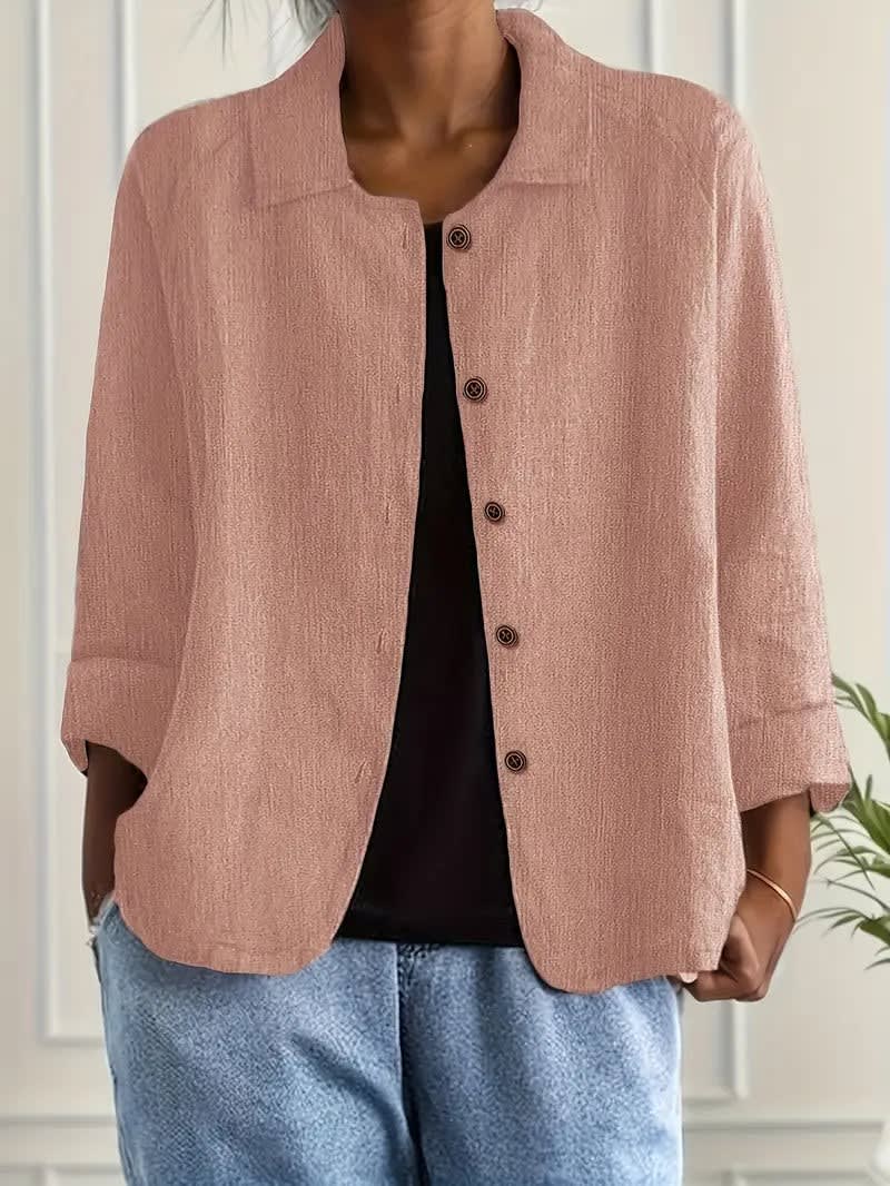 Mei Lightweight Button Front Shirt Jacket_2