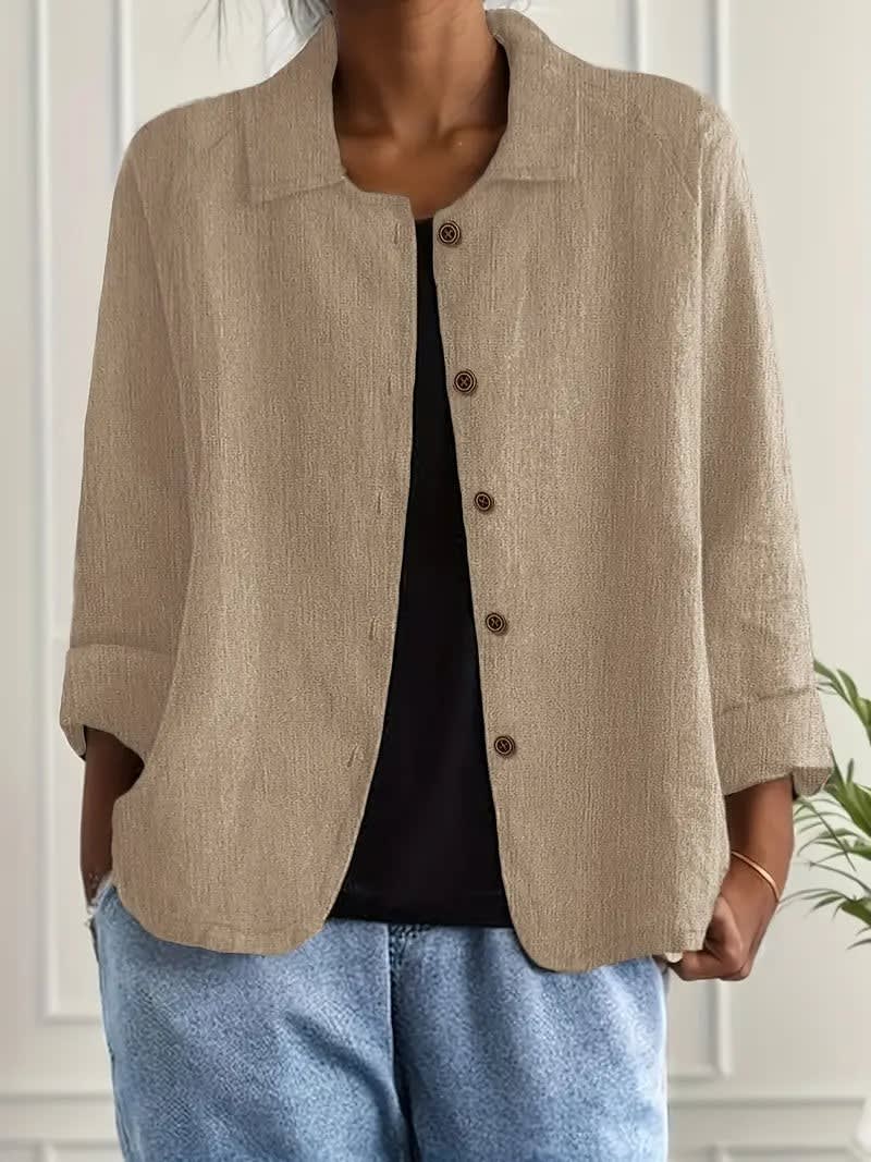 Mei Lightweight Button Front Shirt Jacket_3
