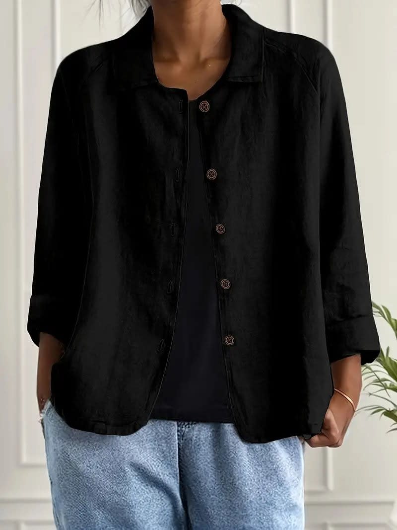 Mei Lightweight Button Front Shirt Jacket_6