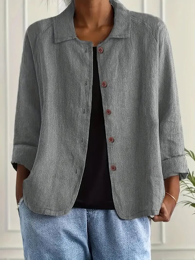 Mei Lightweight Button Front Shirt Jacket_7