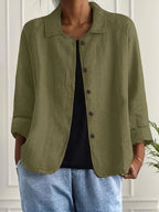 Mei Lightweight Button Front Shirt Jacket_8