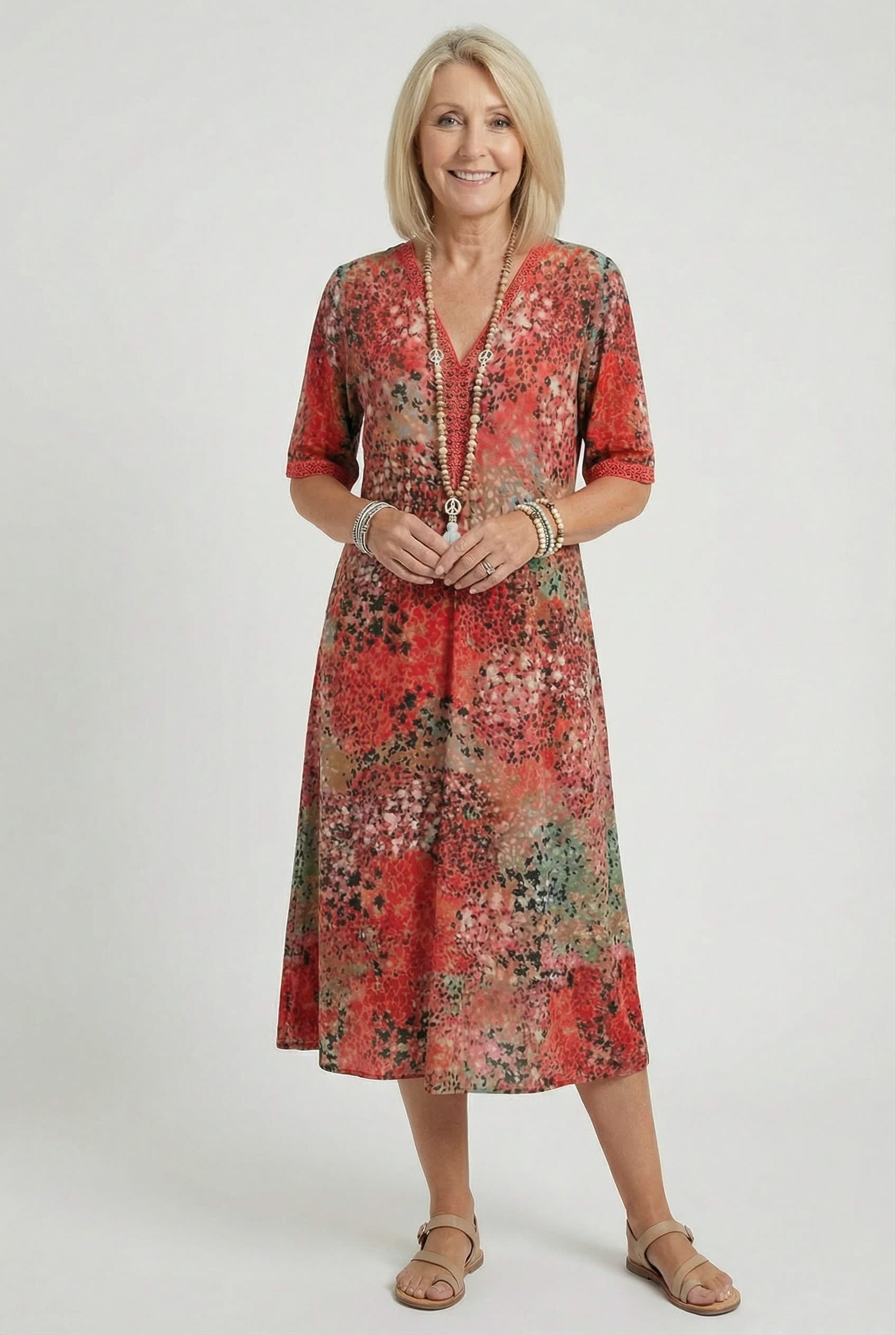Ottilie Floral Tiered Midi Dress_2
