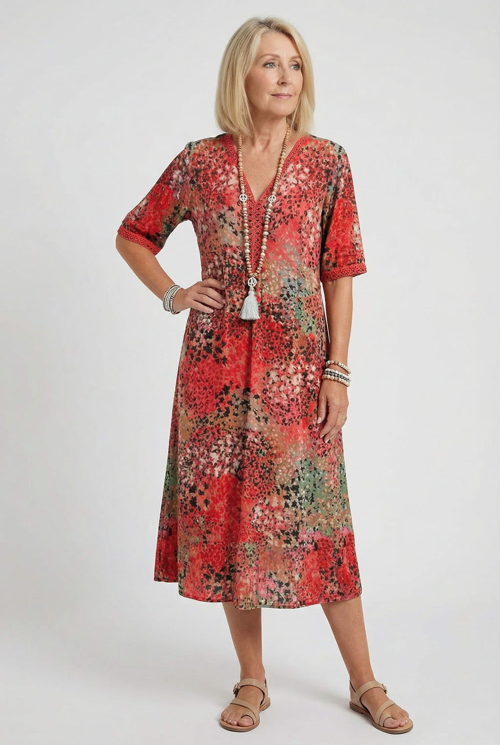 Ottilie Floral Tiered Midi Dress_3