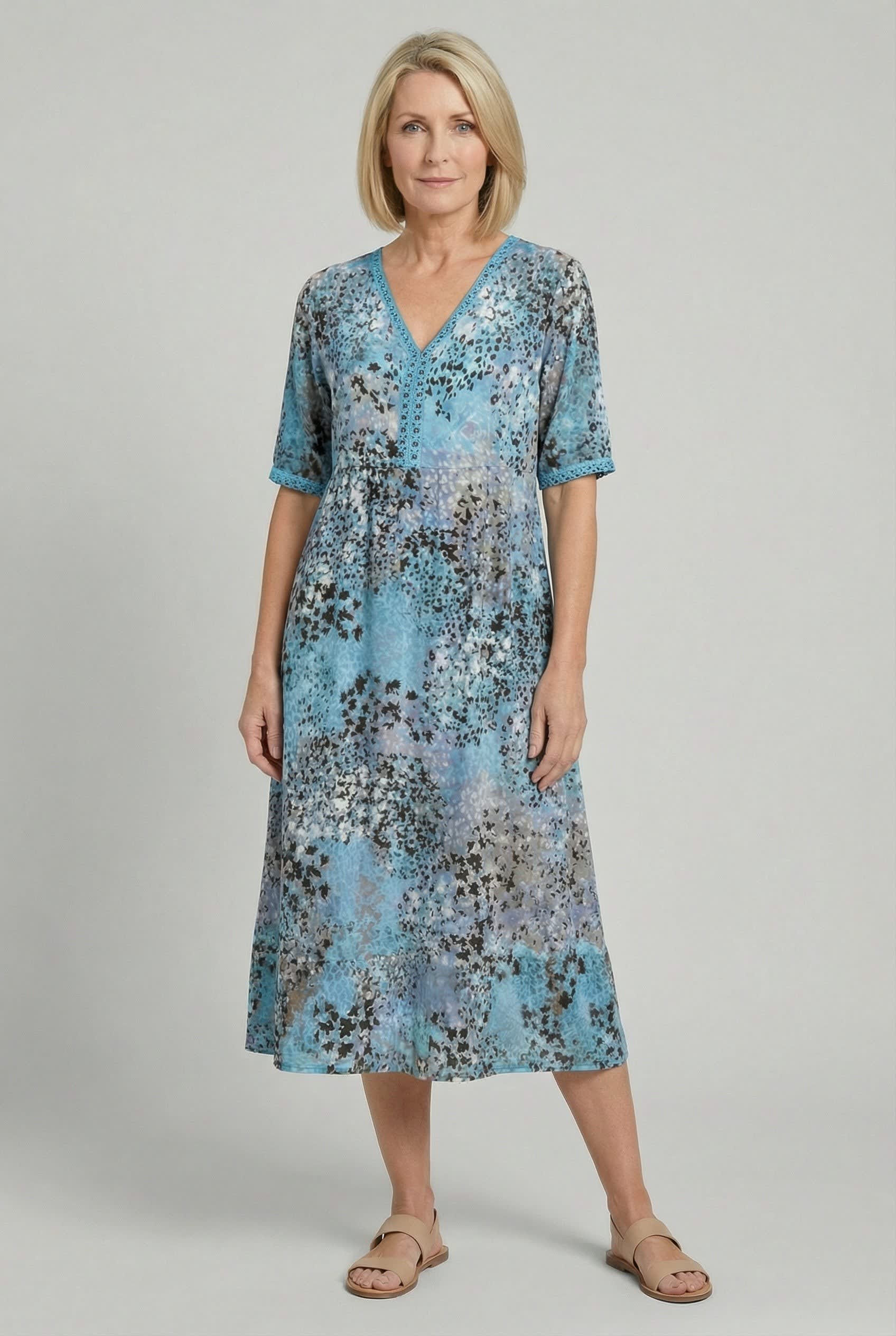 Ottilie Floral Tiered Midi Dress_5