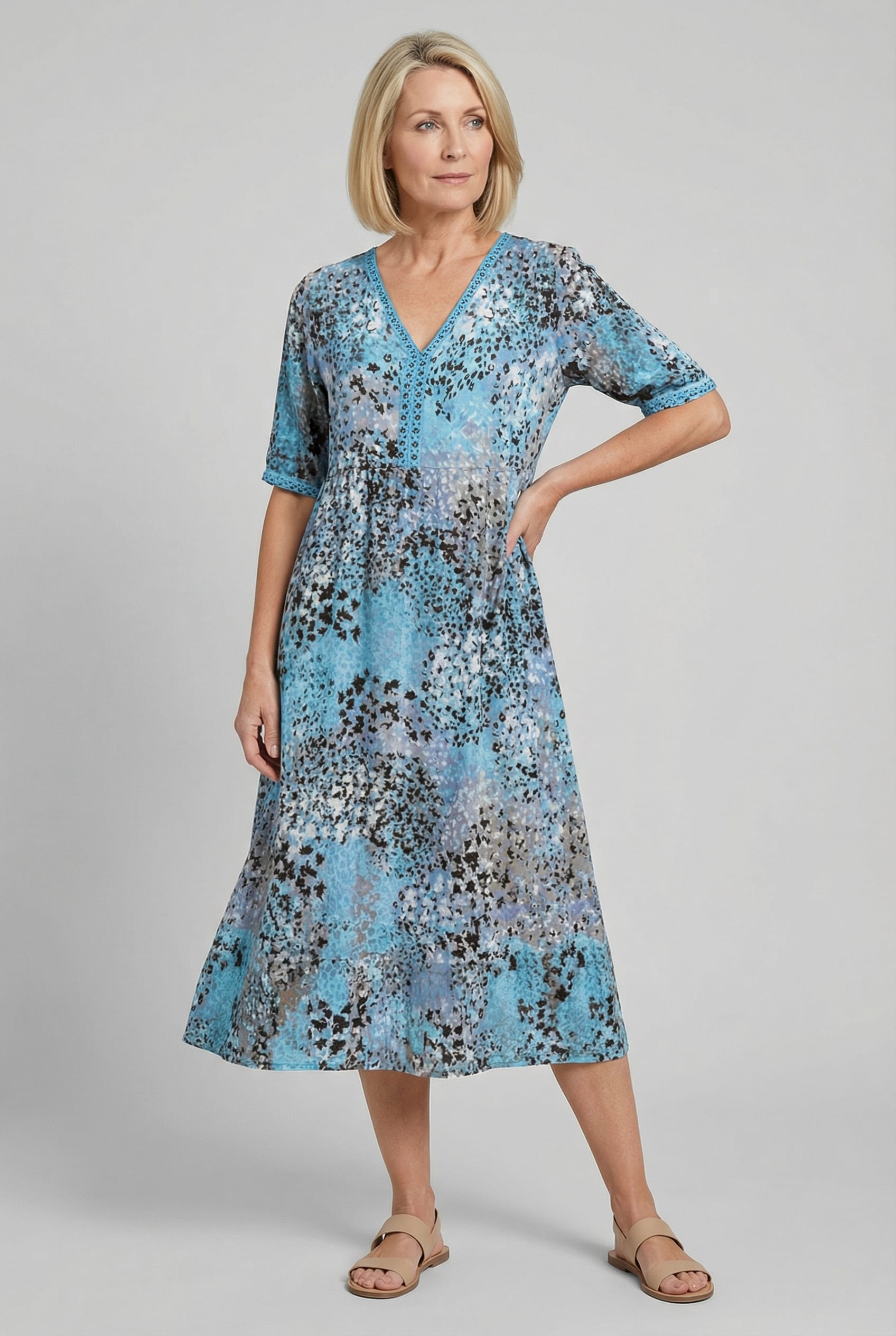 Ottilie Floral Tiered Midi Dress_6