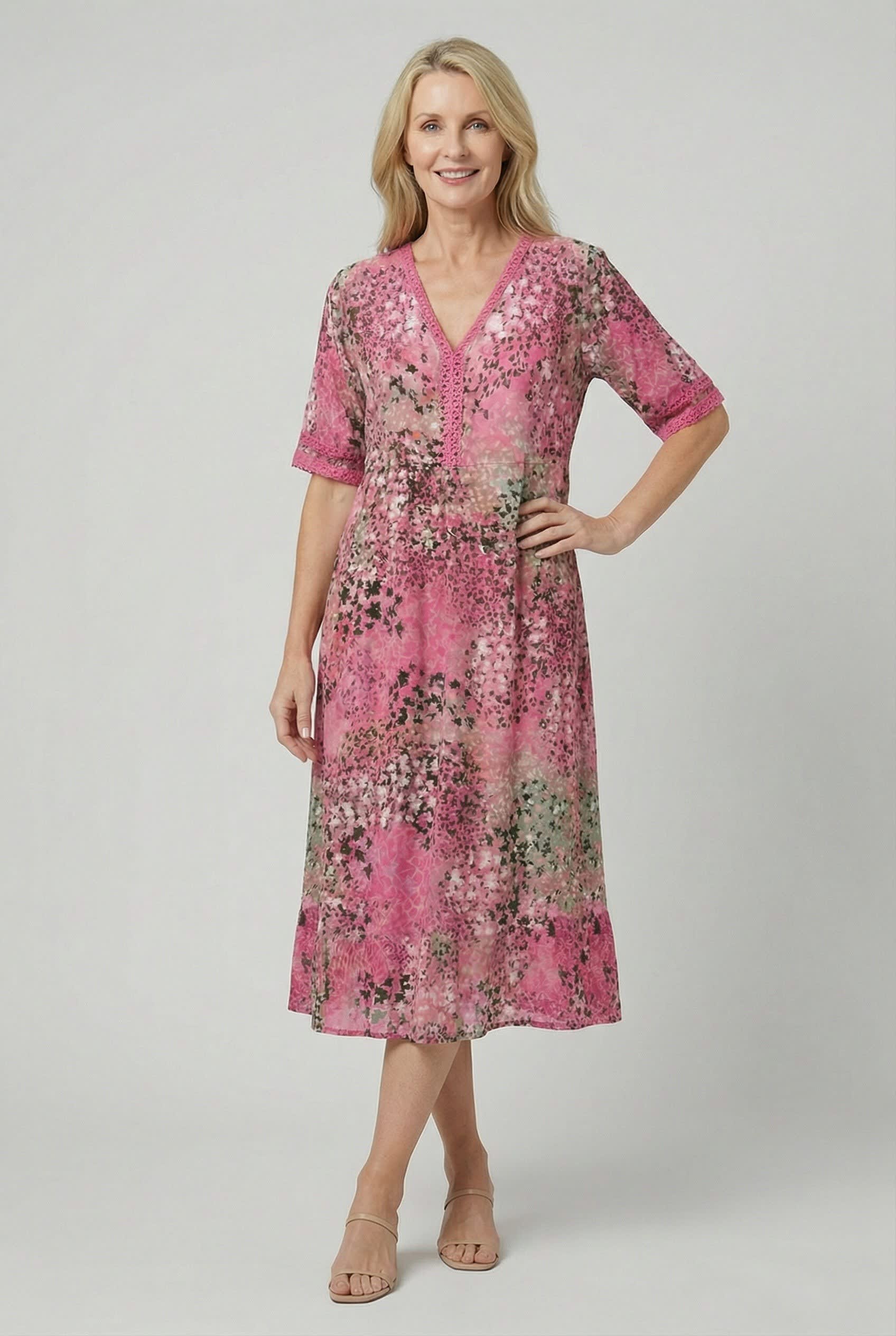 Ottilie Floral Tiered Midi Dress_7