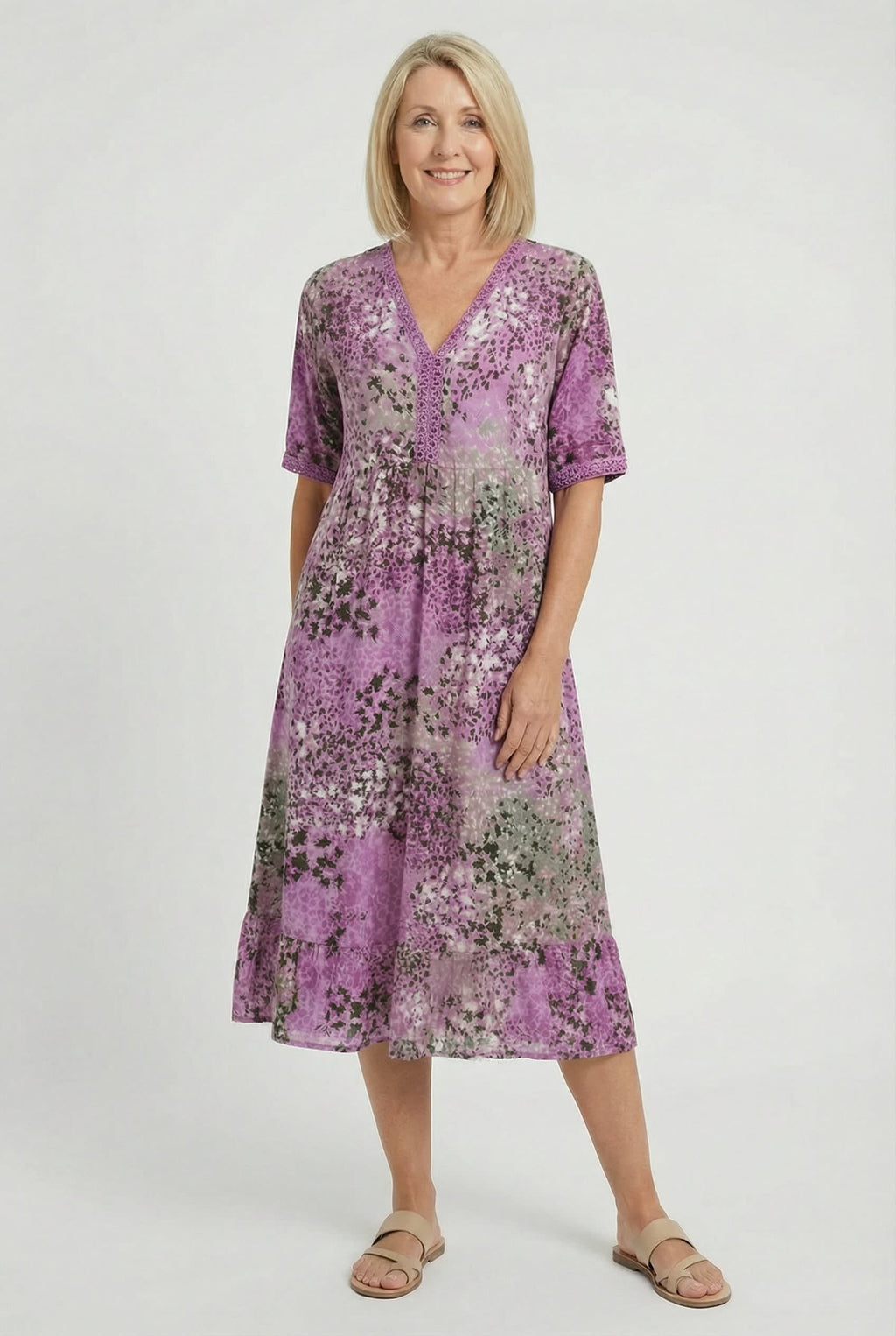 Ottilie Floral Tiered Midi Dress_9