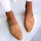 Agathe Woven Pointed Toe Mules_1