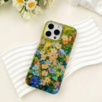 Oil Painting Flower Garden iPhone Case