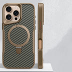 Carbon Fiber Ring Stand MagSafe iPhone Case