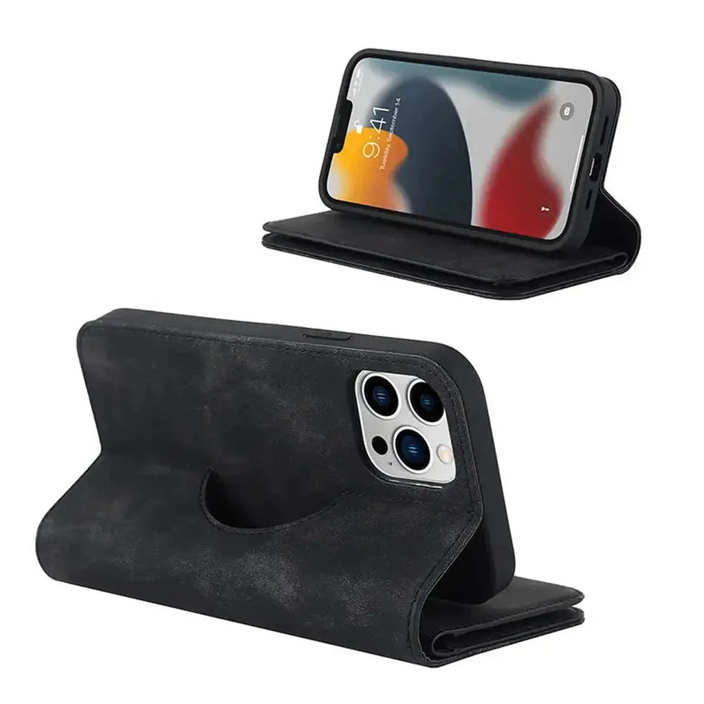 MagSafe Leather Wallet iPhone Case with Card Slots