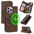 MagSafe Leather Wallet iPhone Case with Card Slots
