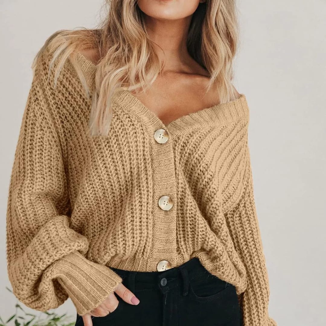 Sienna Chunky Knit Button Cardigan_3