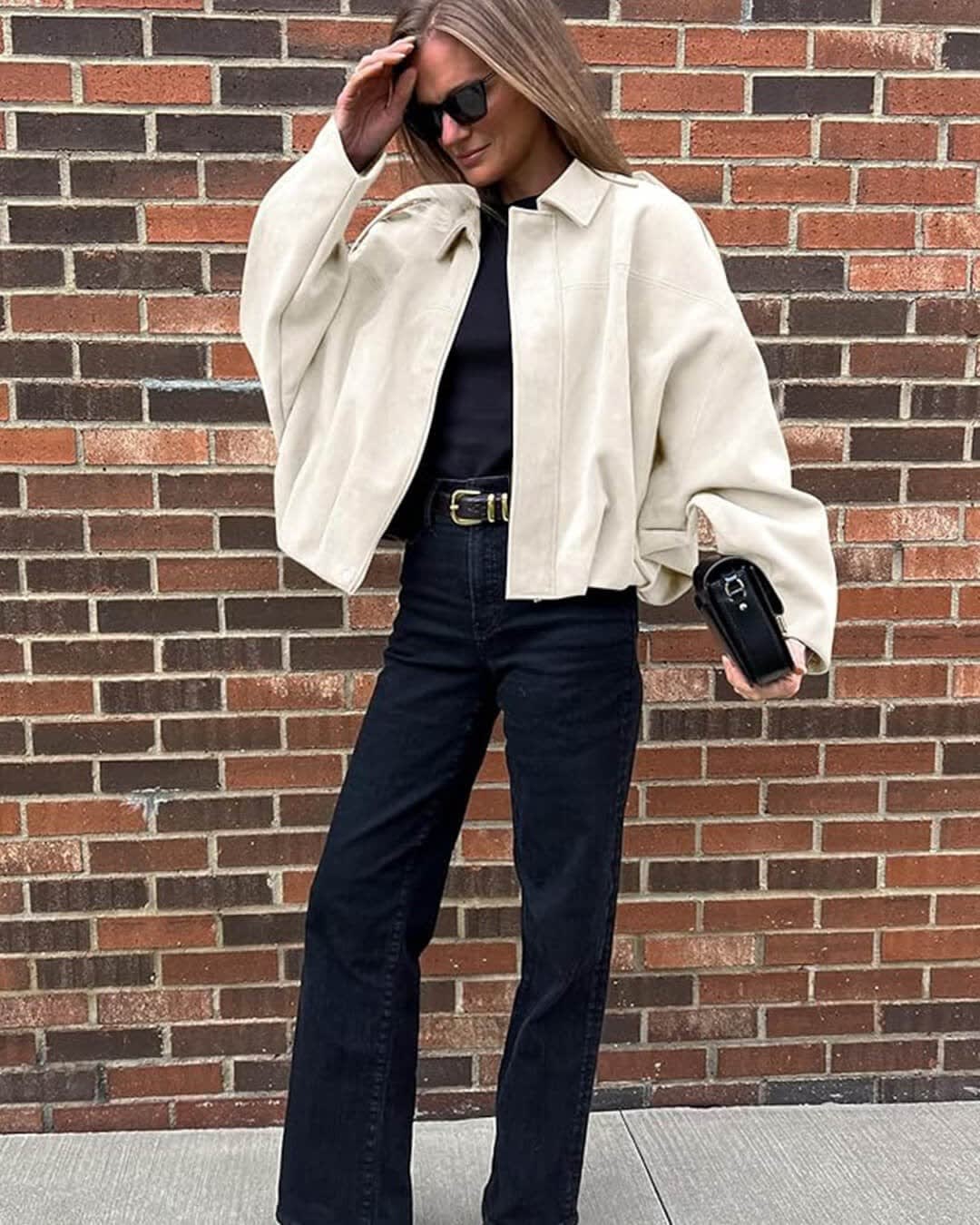 Maelle Faux Suede Bomber Jacket_14