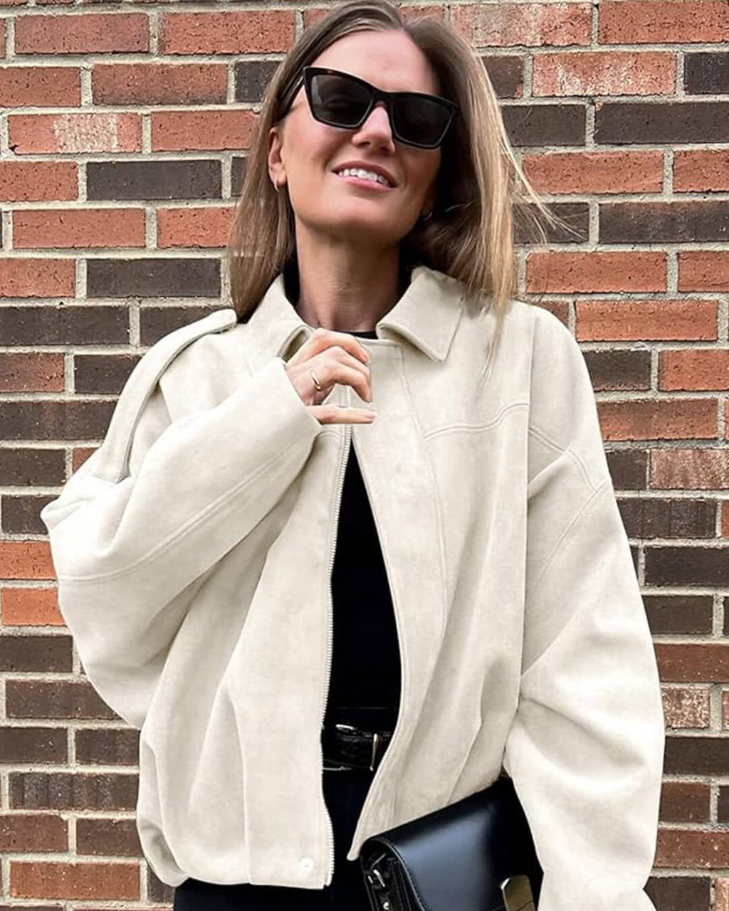 Maelle Faux Suede Bomber Jacket_15