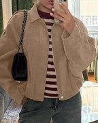 Maelle Faux Suede Bomber Jacket_7