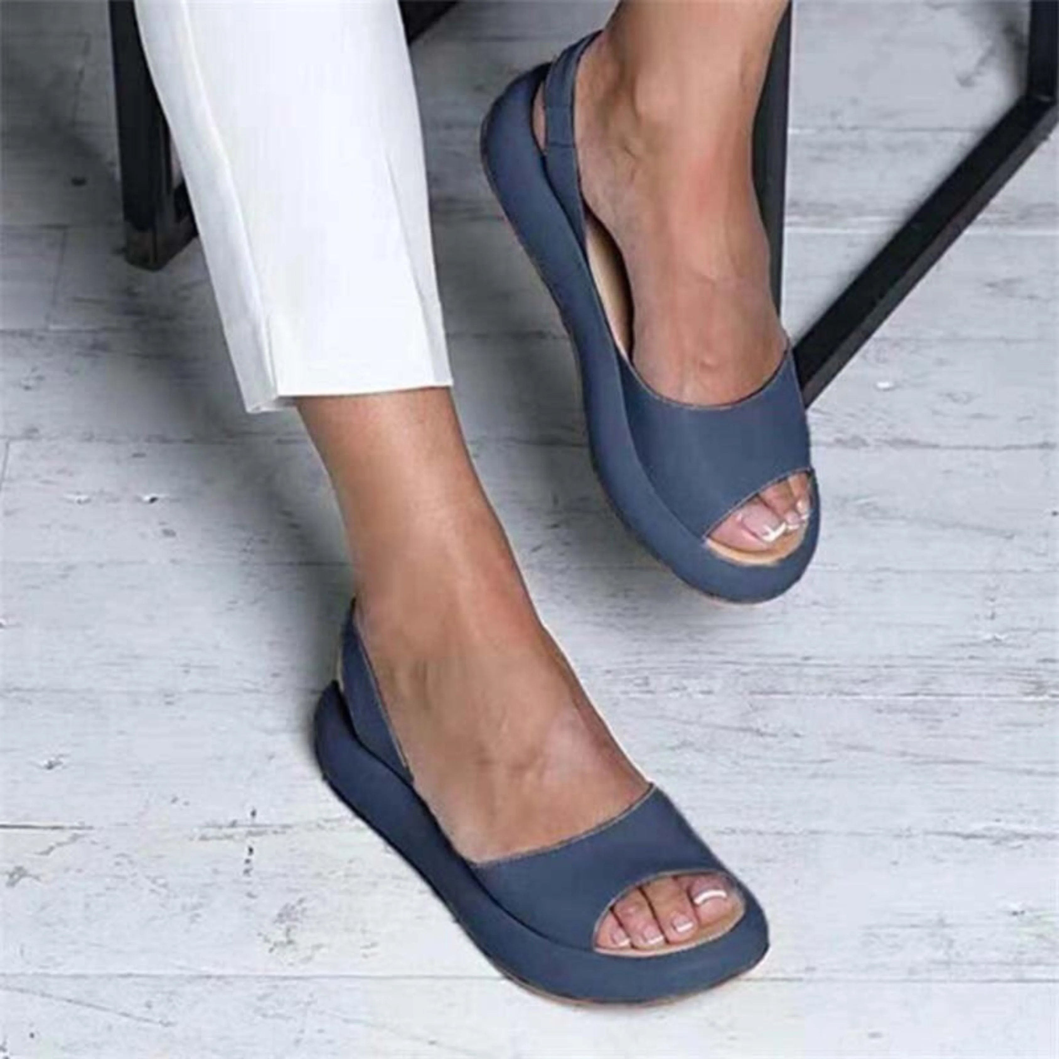 Amelie Open Toe Flat Sandals_6