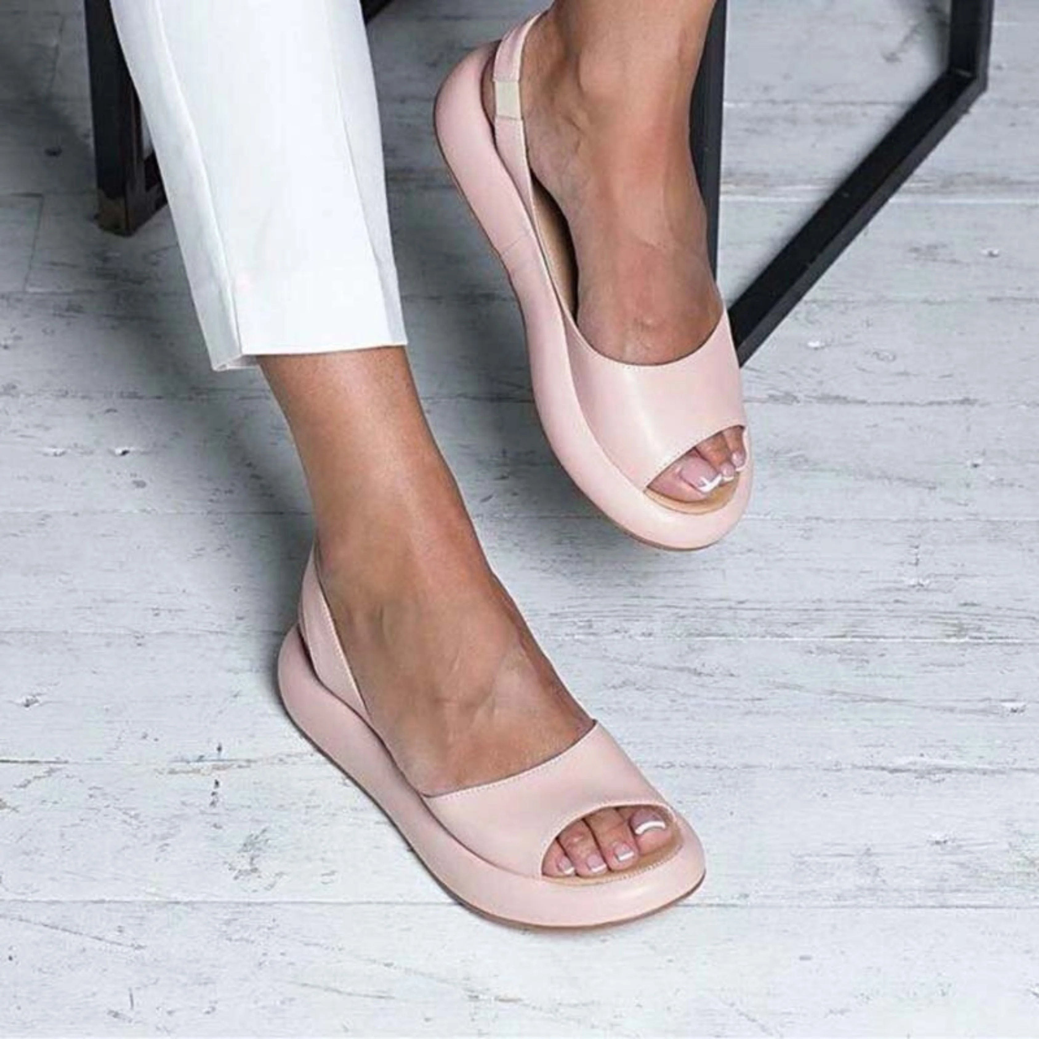Amelie Open Toe Flat Sandals_8