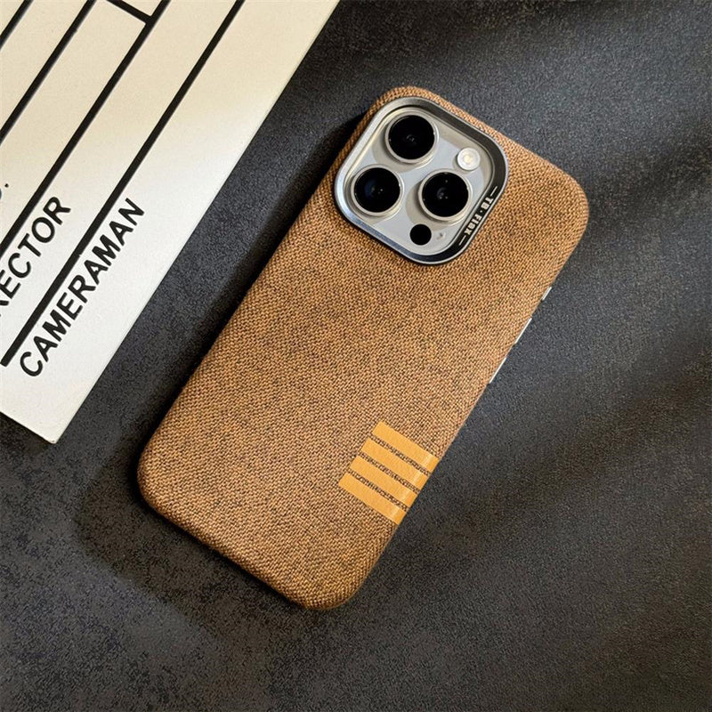 Washed Denim Texture Slim iPhone Case
