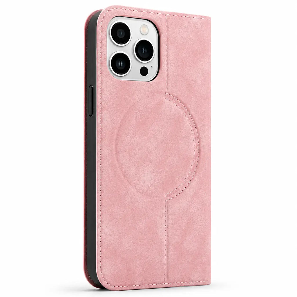 Leather MagSafe Flip Phone Case