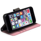 Leather Flip Folio iPhone Case Tab Closure