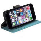 Leather Flip Folio iPhone Case Tab Closure
