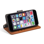 Leather Flip Folio iPhone Case Tab Closure