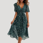 Amira Floral Wrap Midi Dress_3