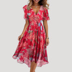 Amira Floral Wrap Midi Dress_4