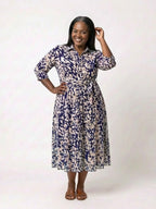 Giulia Belted Collared Midi Dress_7
