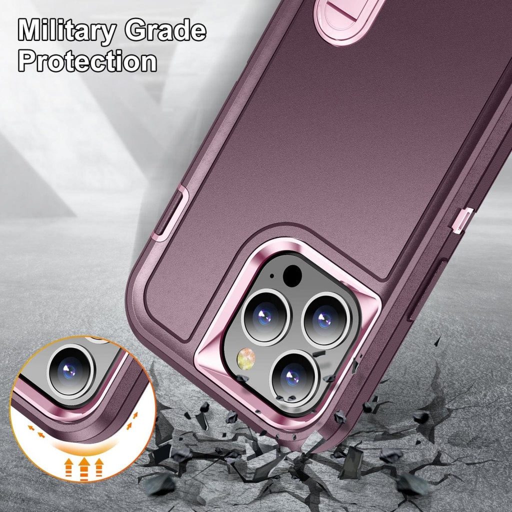 Heavy Duty iPhone Case with Built In Kickstand
