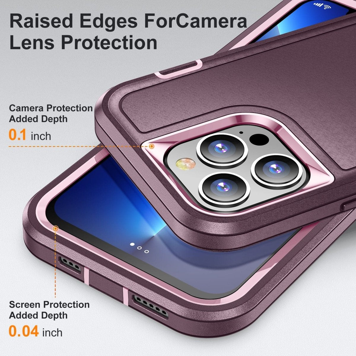 Heavy Duty iPhone Case with Built In Kickstand