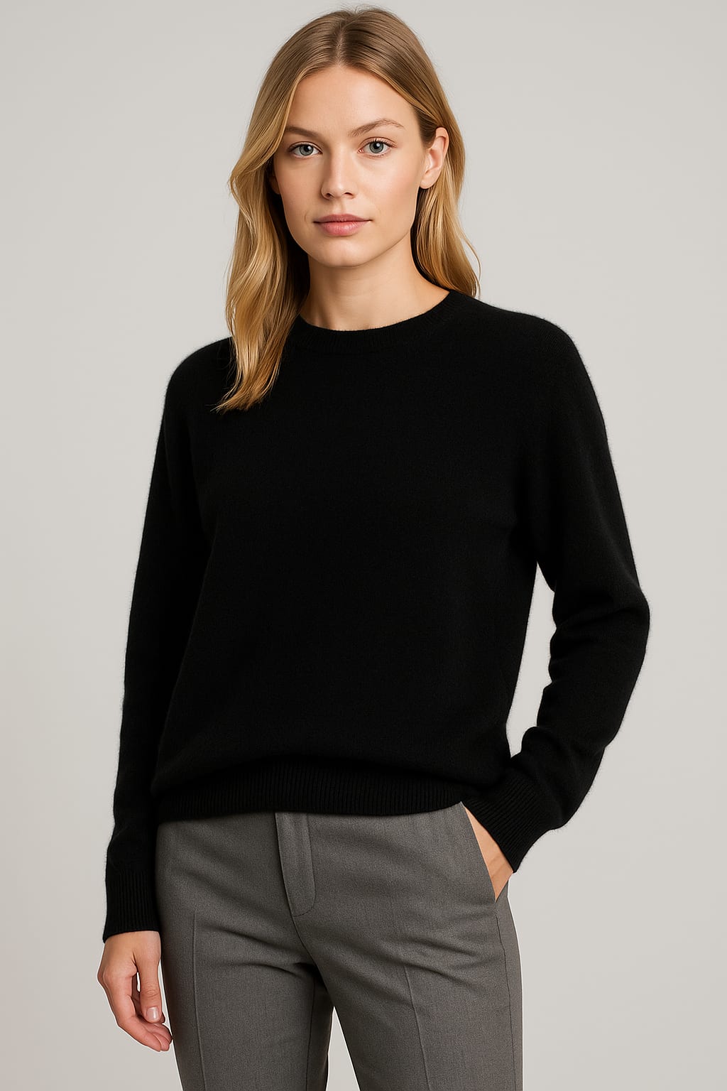 Gabriella Crew Neck Cashmere Sweater_4