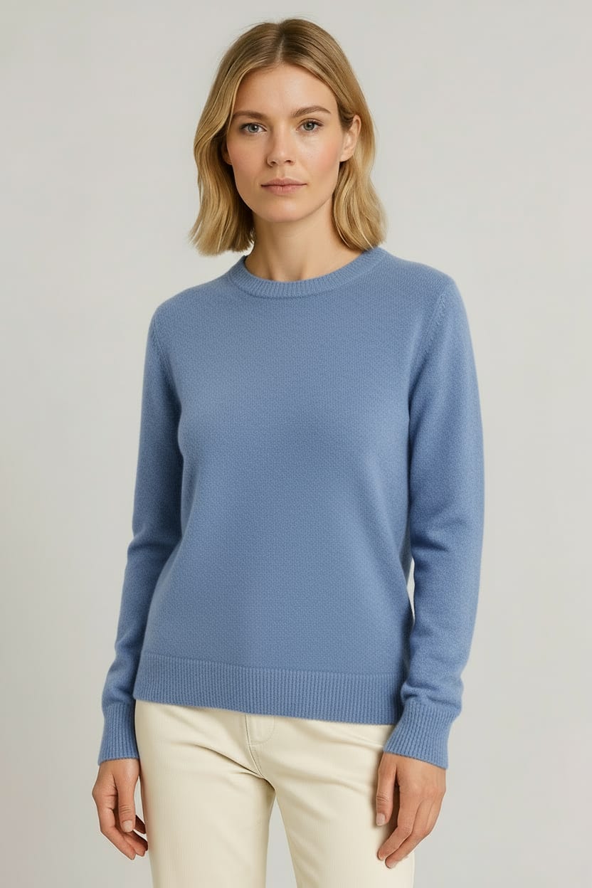 Gabriella Crew Neck Cashmere Sweater_5