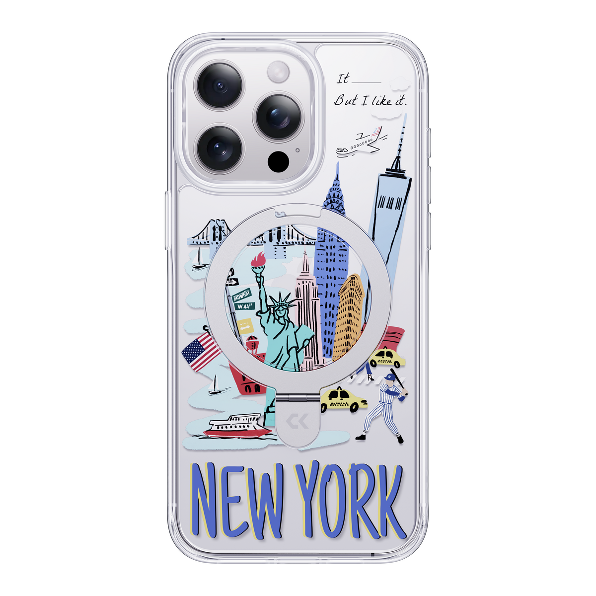 New York Design MagSafe iPhone Case with Ring Holder