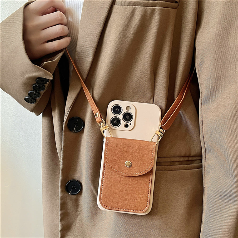 Crossbody Wallet Flap iPhone Case