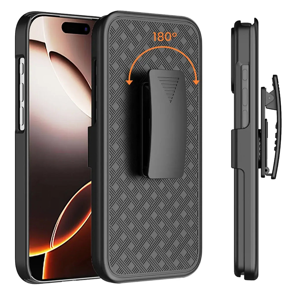 Rugged Hard Shell Case with Belt Holster Stand