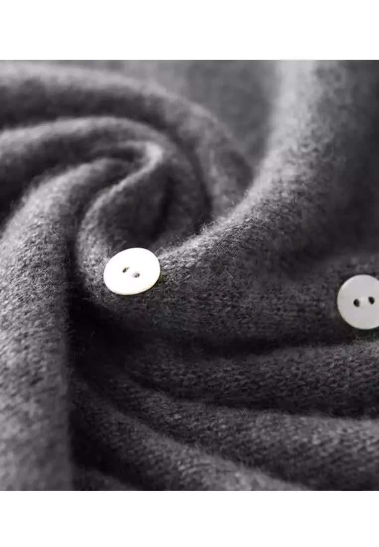Charline Draped Collar Knit Cardigan_3