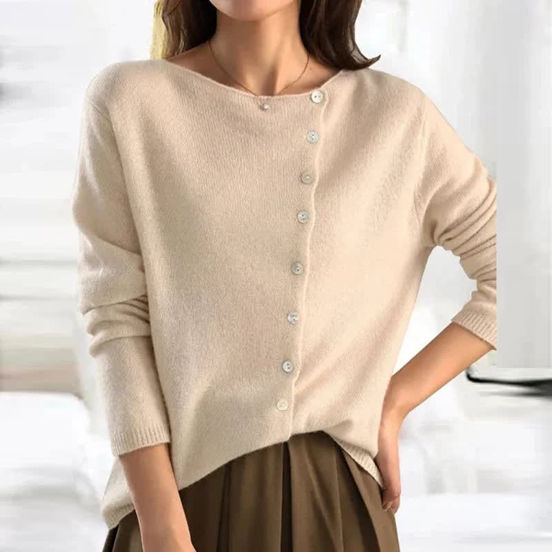 Charline Draped Collar Knit Cardigan_5