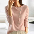 Charline Draped Collar Knit Cardigan_6