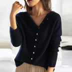 Charline Draped Collar Knit Cardigan_8