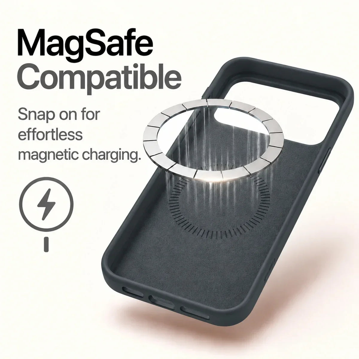 Soft Silicone MagSafe Phone Case