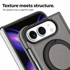 Leather iPhone Duo Case with Ring Kickstand