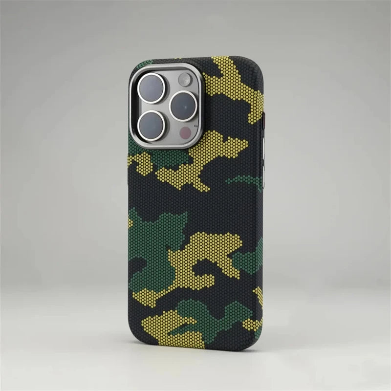 Camouflage Honeycomb Texture iPhone Case